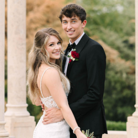 Kenzie Baker and Maverick Baker on their wedding day.